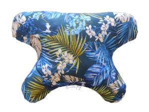 butterflydreams poduszka antyzmarszczkowa niebieska z wypelnieniem z kulki silikonowej