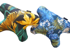 butterflydreams poduszka antyzmarszczkowa zielono-złota z wypelnieniem z kulki silikonowej