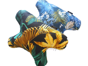 butterflydreams poduszka antyzmarszczkowa zielono-złota z wypelnieniem z kulki silikonowej