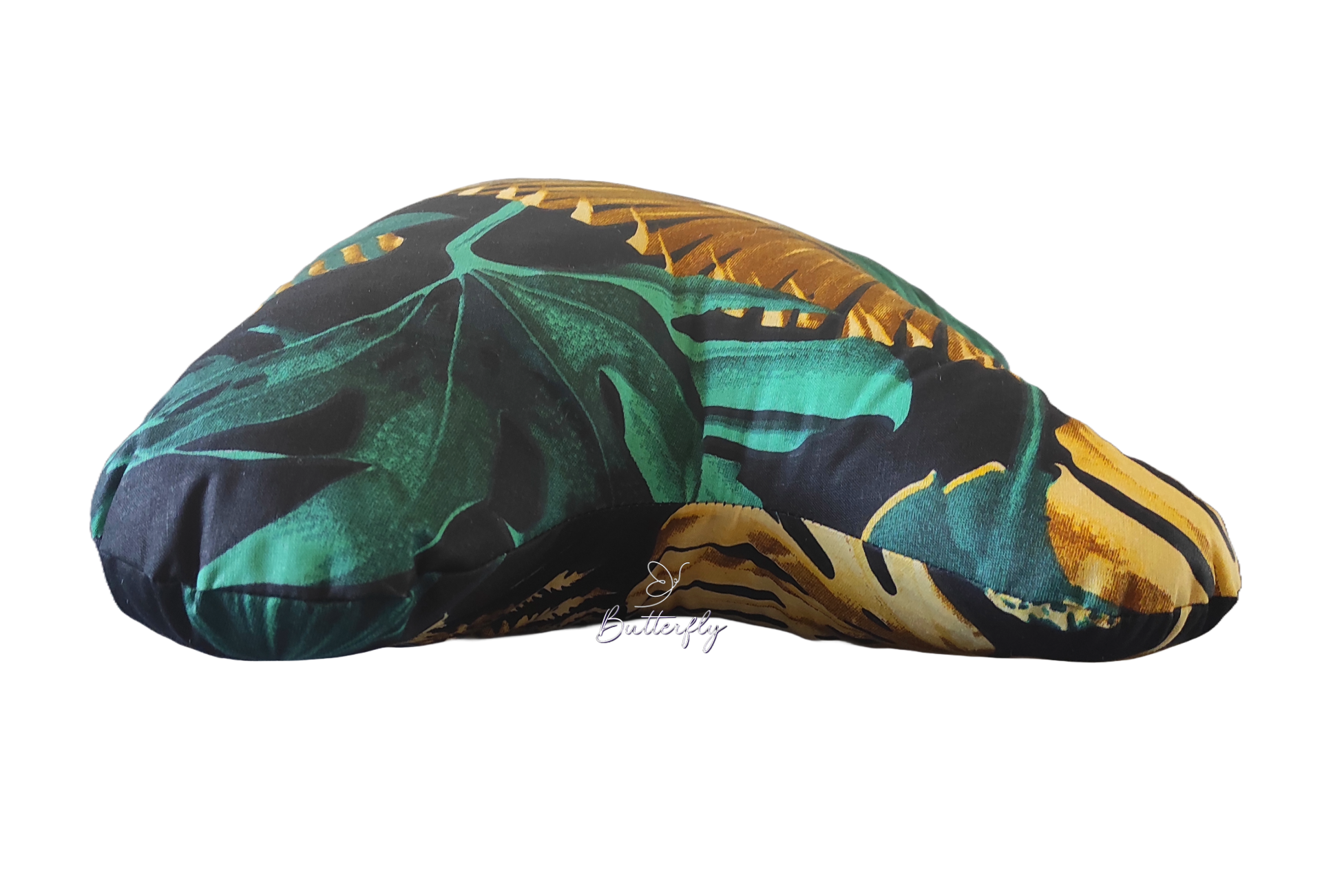 butterflydreams poduszka antyzmarszczkowa zielono-złota z wypelnieniem z kulki silikonowej