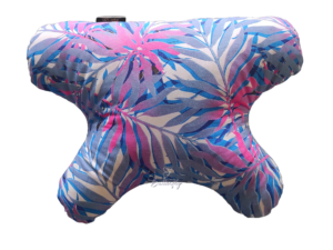 butterflydreams poduszka antyzmarszczkowa różowo-niebieska z wypelnieniem z kulki silikonowej