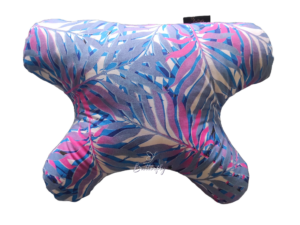 butterflydreams poduszka antyzmarszczkowa różowo-niebieska z wypelnieniem z kulki silikonowej