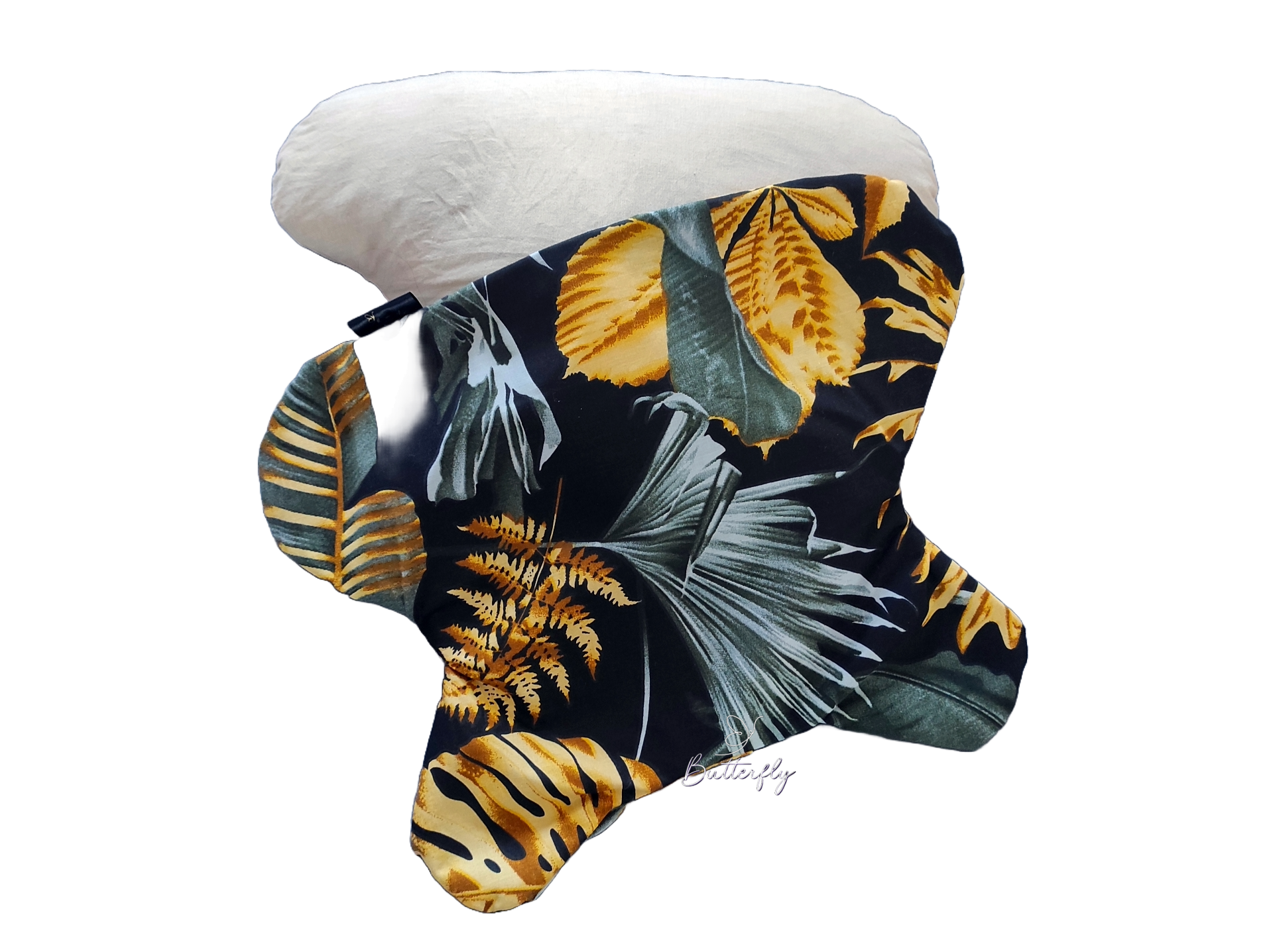 butterflydreams poduszka antyzmarszczkowa czarna z wypelnieniem z gryki