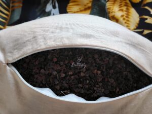 butterflydreams poduszka antyzmarszczkowa czarna z wypelnieniem z gryki