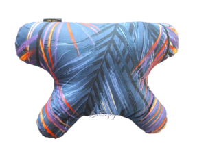 butterflydreams poduszka antyzmarszczkowa fioletowo-pomarańczowa z wypelnieniem z kulki silikonowej