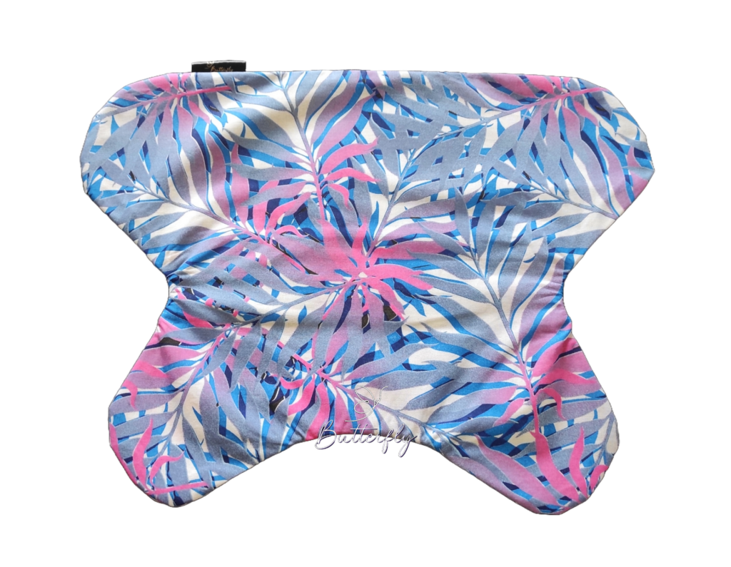 poszewka na poduszkę różowo-niebieska 1 poszewka na poduszkę medytacyjną Butterfly Dreams różowo-niebieska