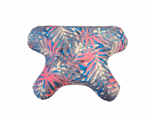 butterflydreams poduszka antyzmarszczkowa różowo-niebieska z wypelnieniem z gryki