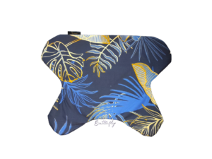 poszewka na poduszkę medytacyjną Butterfly Dreams niebiesko-złota