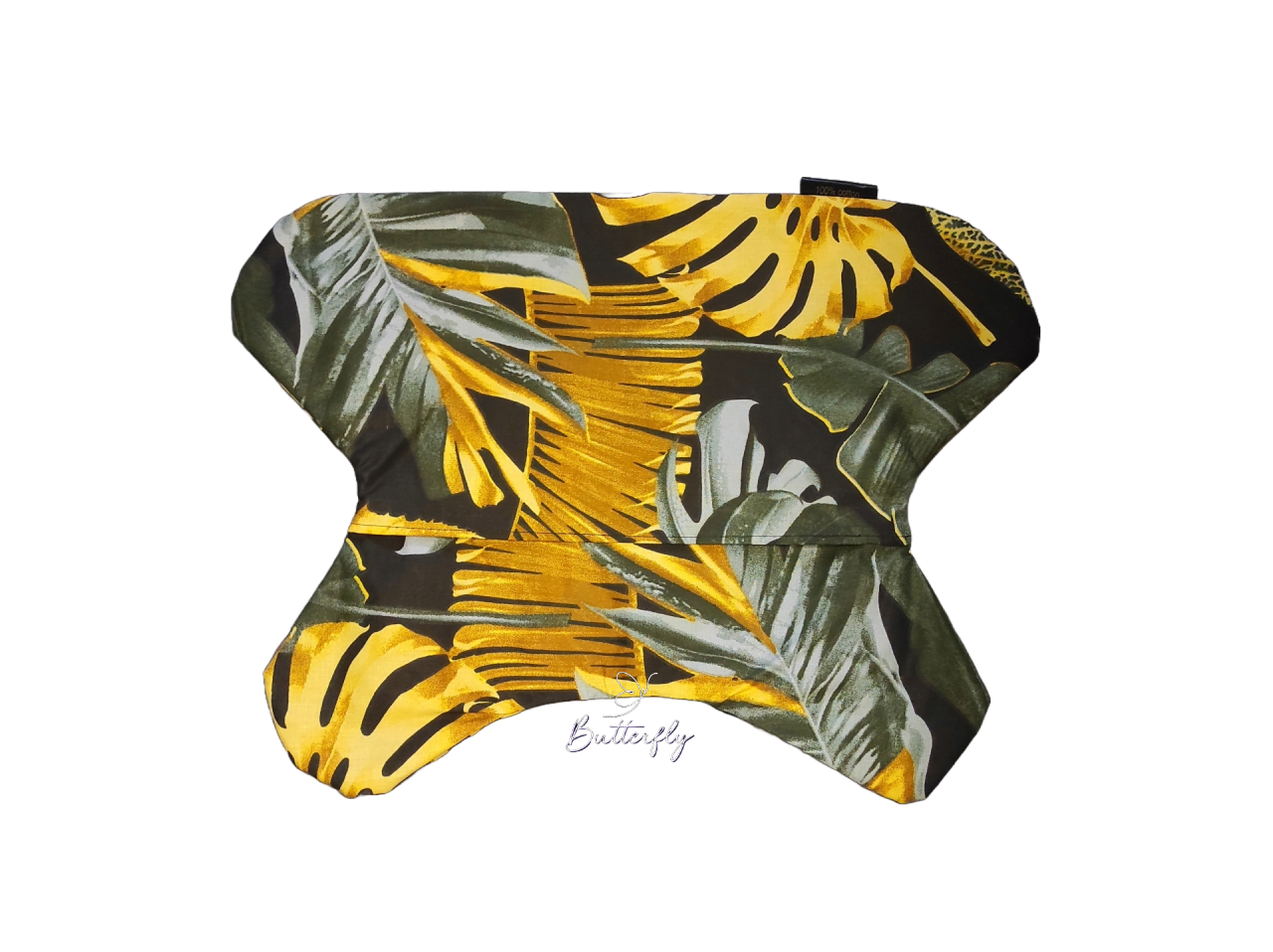 Poszewka Czarne liście na poduszkę Butterfly - obrazek 2