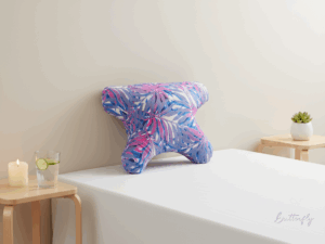 butterflydreams poduszka antyzmarszczkowa różowa z wypelnieniem z kulki silikonowej