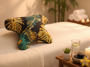 poduszka przeciwzmarszczkowa Butterfly Dreams Zielono Złota