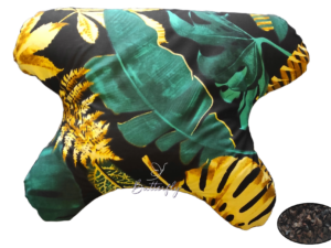 Poduszka Przeciwzmarszczkowa Butterfly Dreams z gryką zielono-złote liście