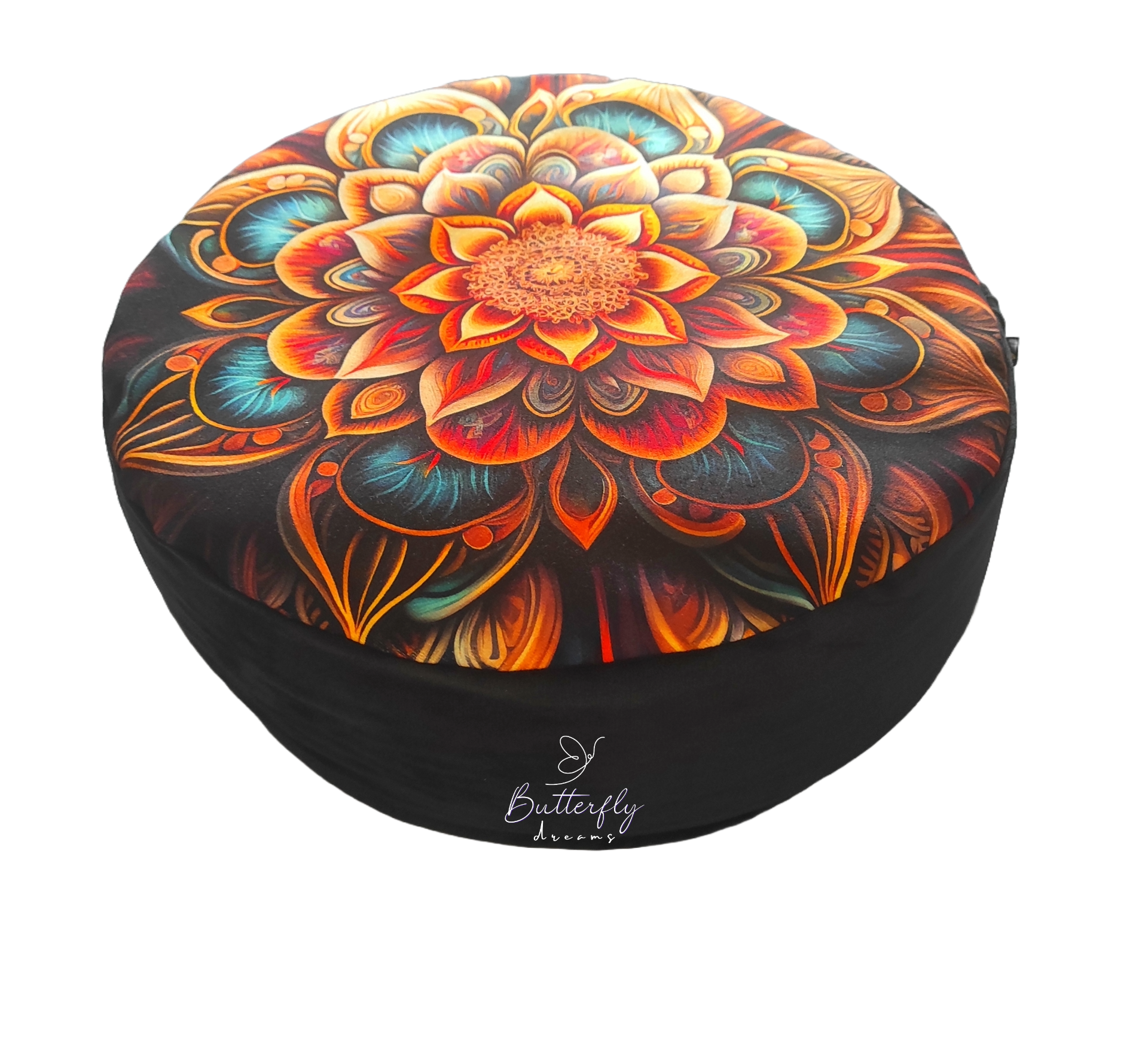 Poduszka do medytacji, jogi ZAFU Butterfly Czarny Orient - obrazek 3