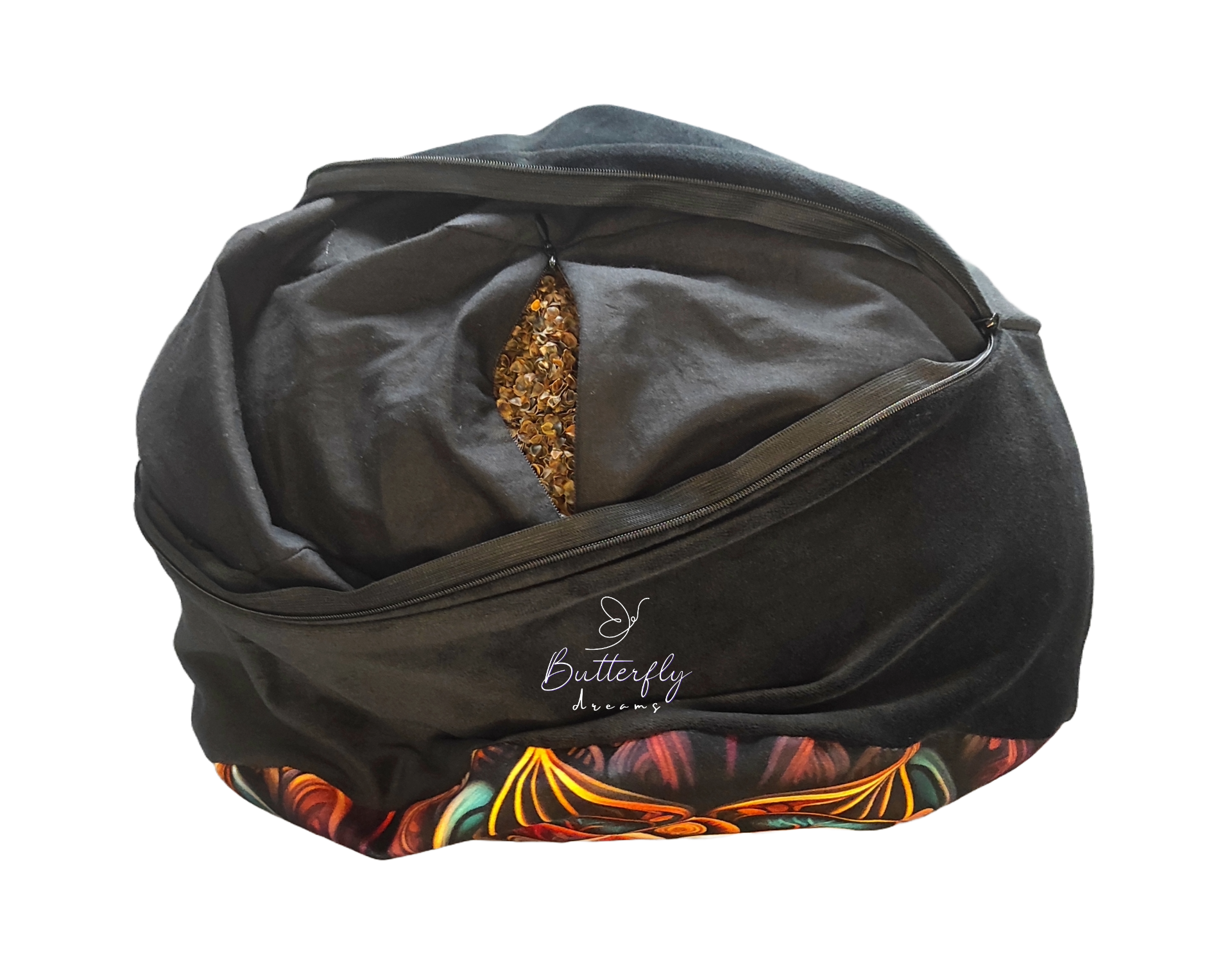 Poduszka do medytacji, jogi ZAFU Butterfly Czarny Orient - obrazek 4