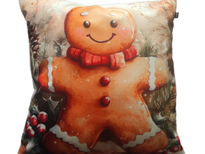 Świąteczna poduszka dekoracyjna Pan Ciasteczko