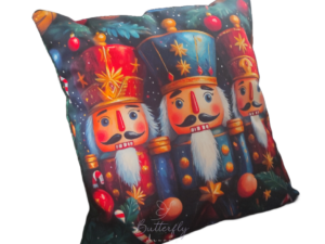 Świąteczna poduszka dekoracyjna Dziadek do orzechów