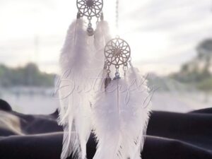 Łapacz Snów biały do samochodu