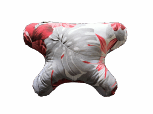 poduszka przeciwzmarszczkowa Buttefly szaro-czerwona