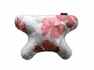 poduszka przeciwzmarszczkowa Buttefly szaro-czerwona