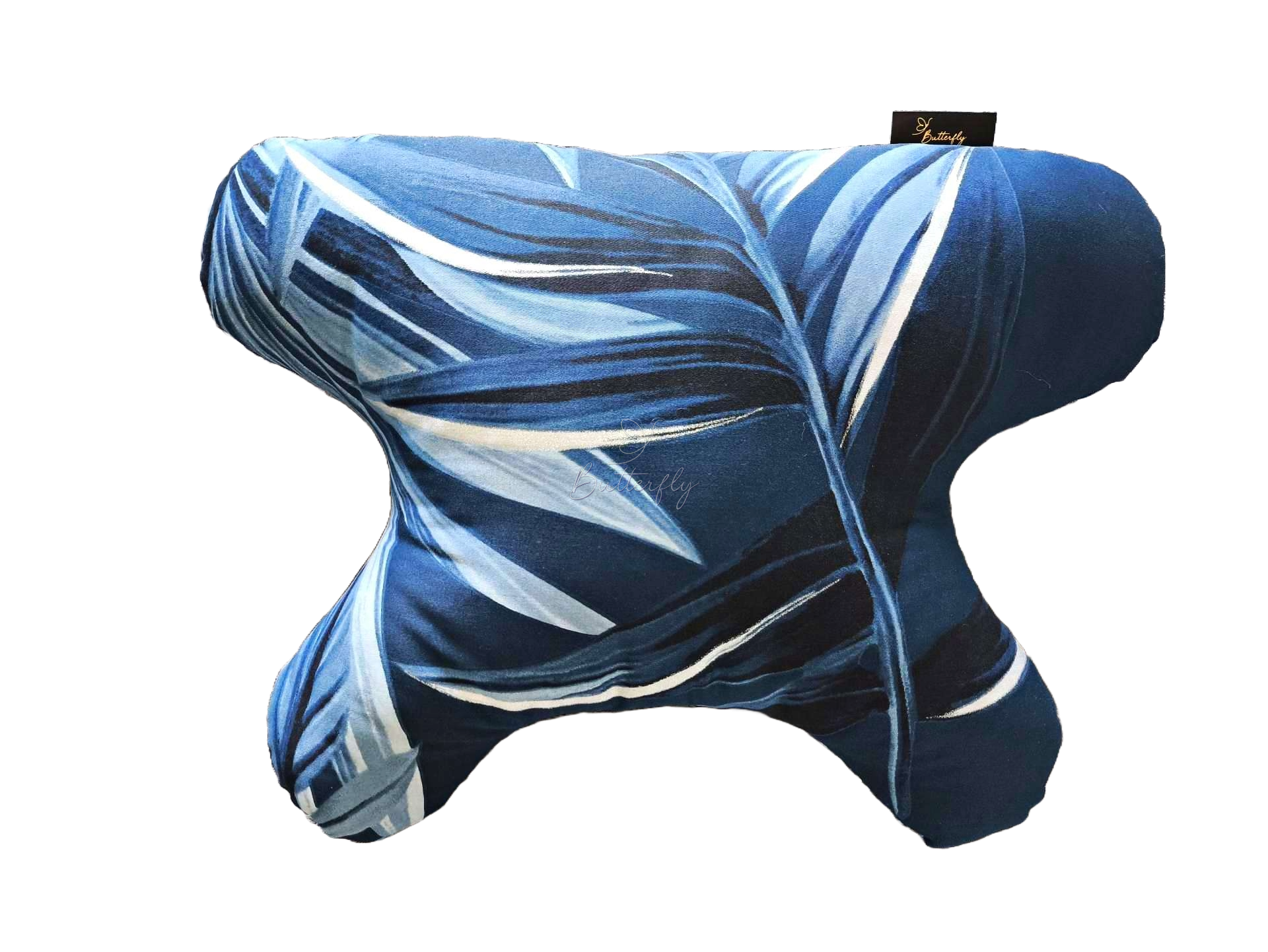 butterflydreams poduszka antyzmarszczkowa niebieska bawełna satynowa