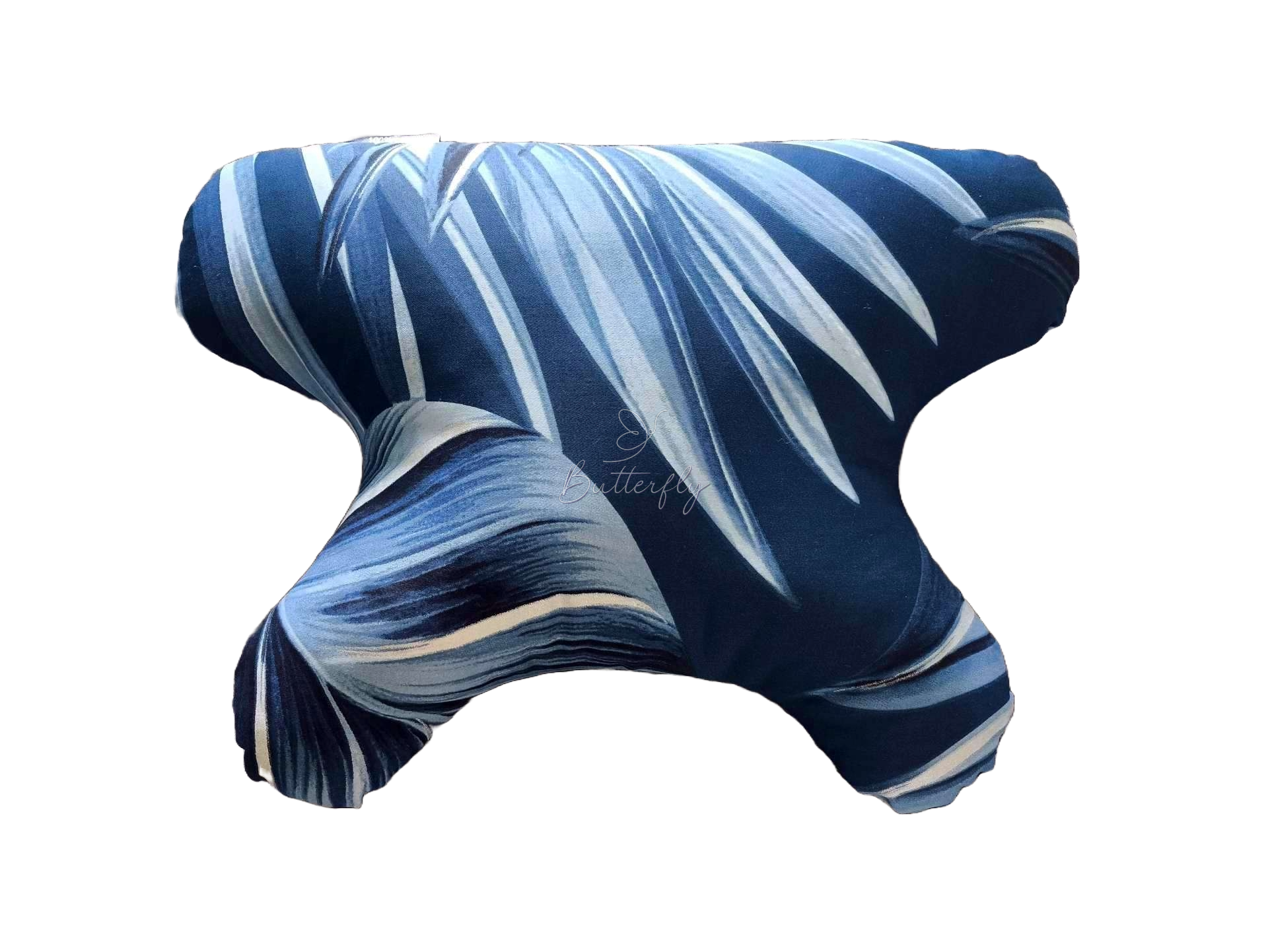 butterflydreams poduszka antyzmarszczkowa niebieska bawełna satynowa