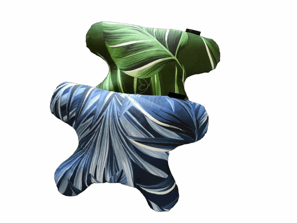 butterflydreams poduszka antyzmarszczkowa niebieska bawełna satynowa