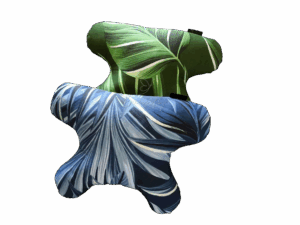 butterflydreams poduszka antyzmarszczkowa niebieska bawełna satynowa