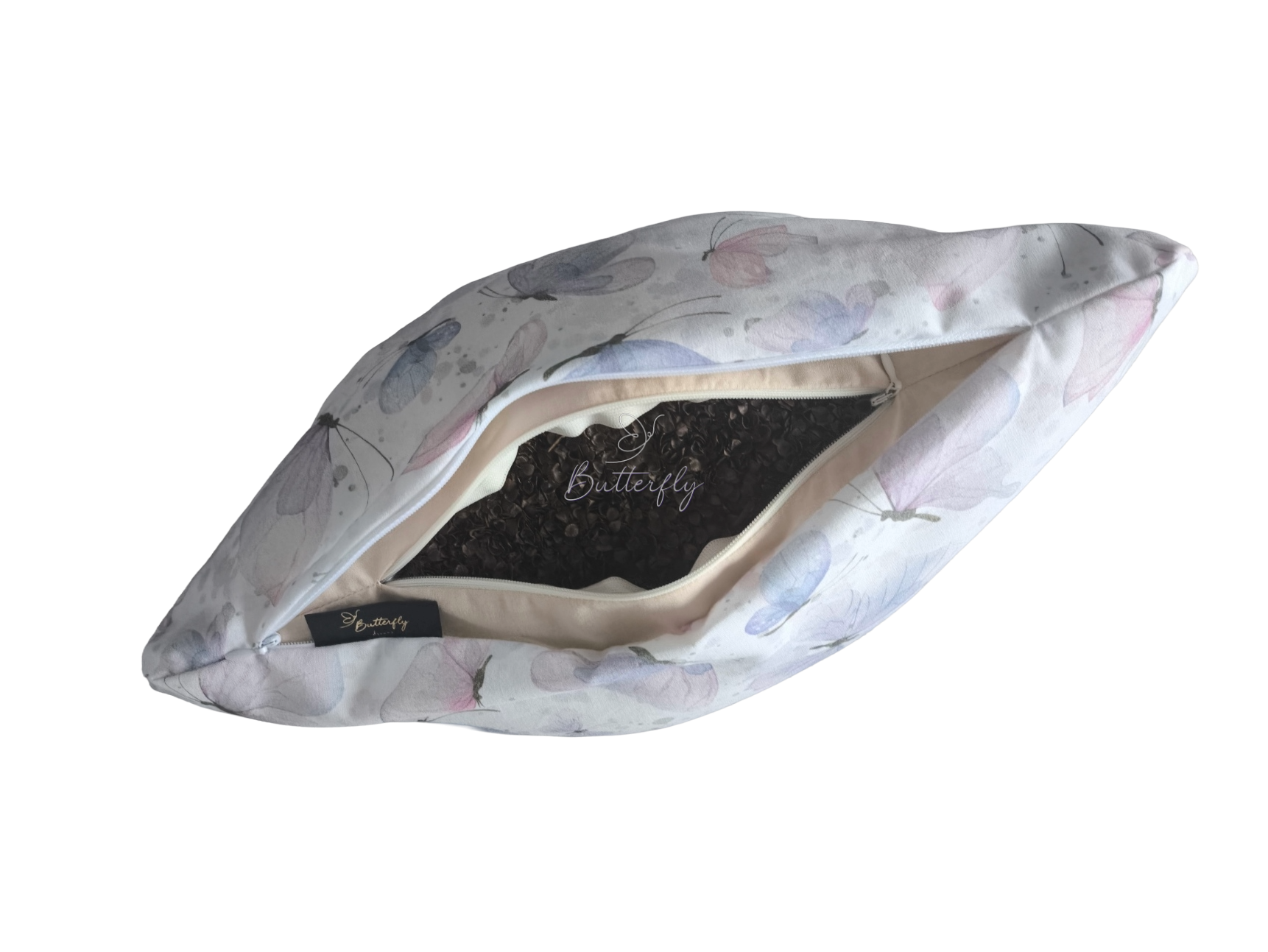 poduszka przeciwzmarszczkowa Butterfly Dreams Różowe Motyle z gryką