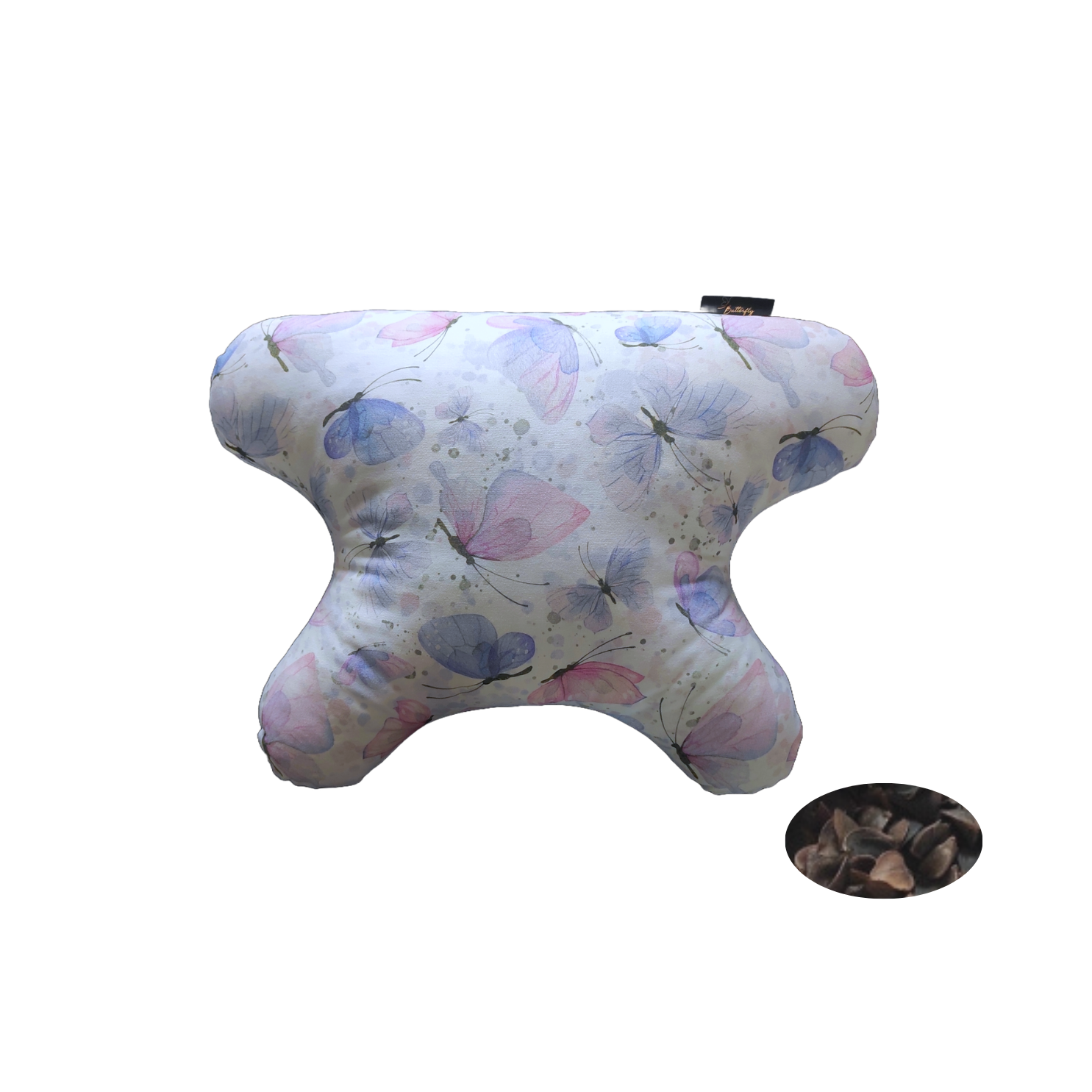 poduszka przeciwzmarszczkowa Butterfly Dreams Różowe Motyle z gryką